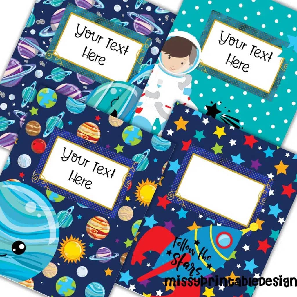 space binder covers