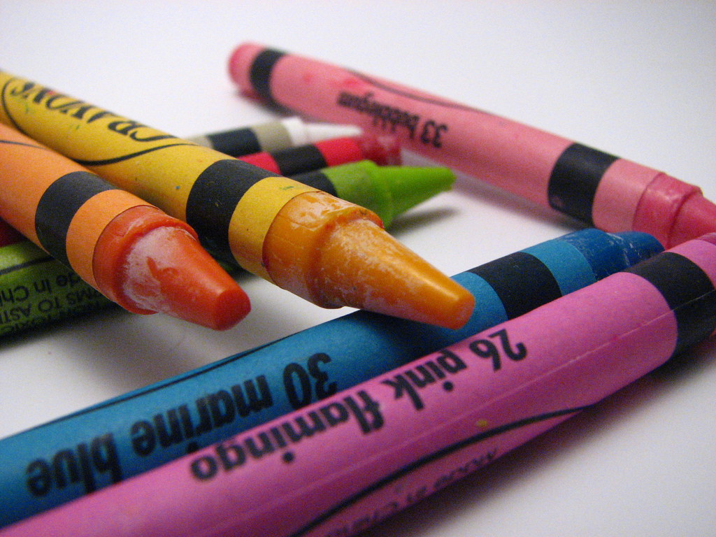 colors and crayons