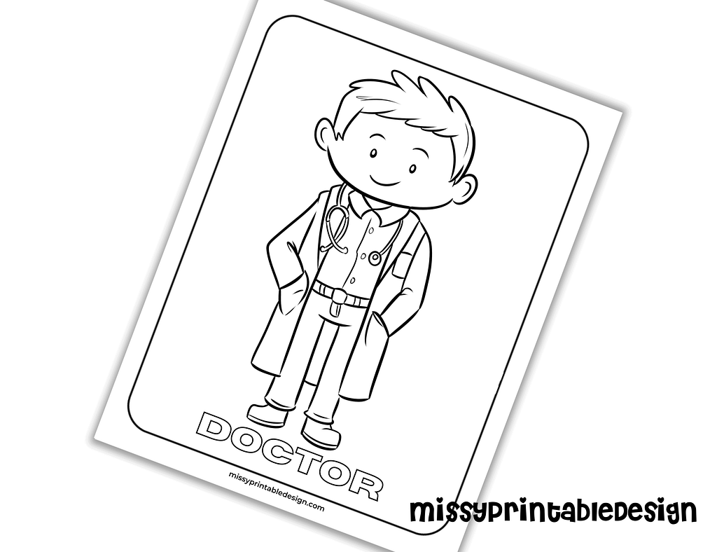 doctor coloring page
