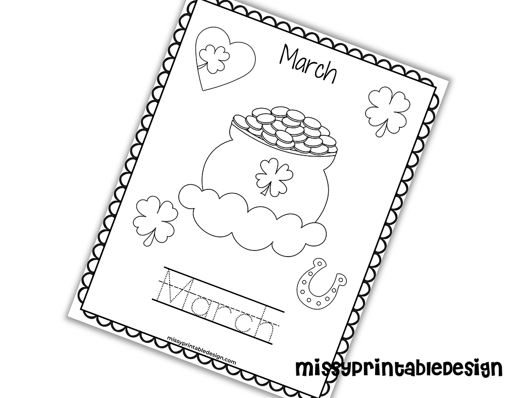March coloring page