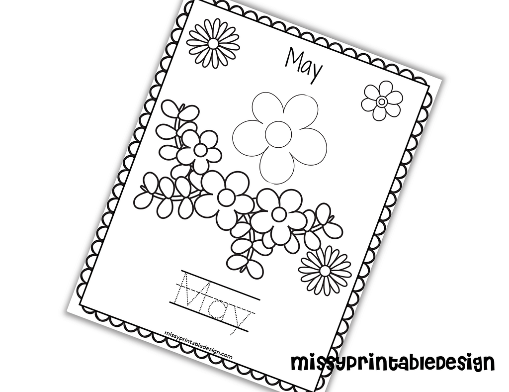 May coloring page