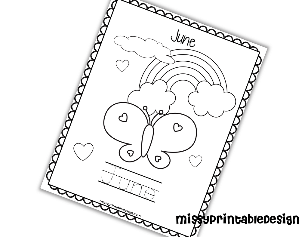 June coloring page