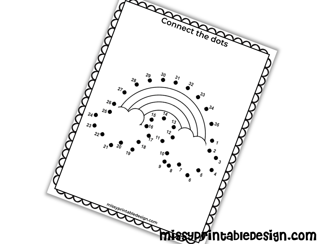 Noah’s Ark Printable Connect the dot