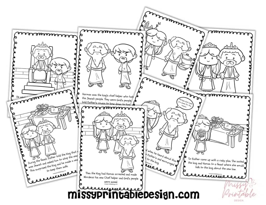 queen esther coloring pages