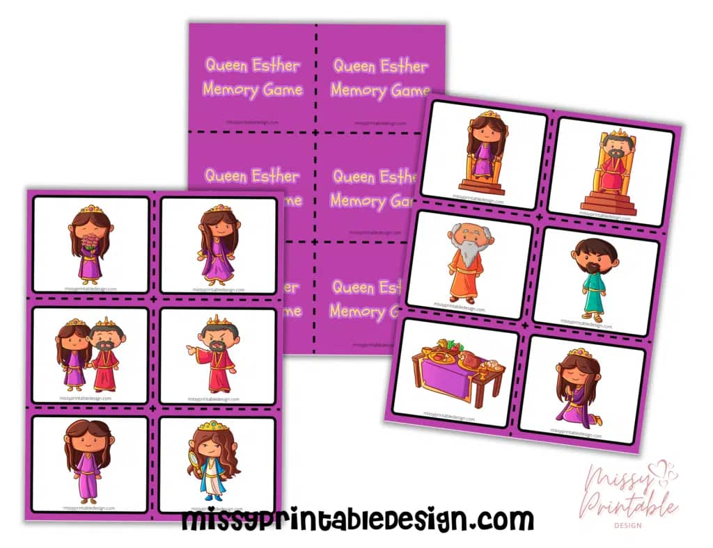queen esther memory cards