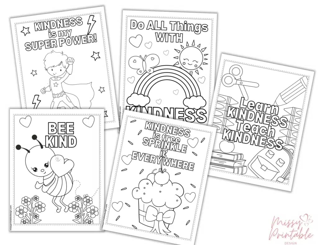 Free Printable Kindness Coloring Pages