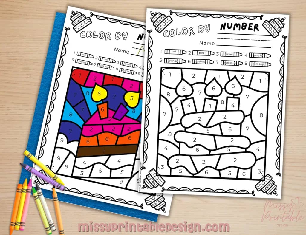 Birthday Color by Number