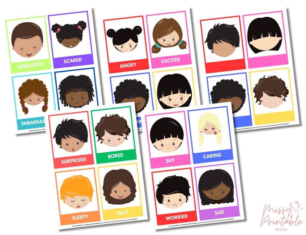 Free Printable Emotions Flashcards