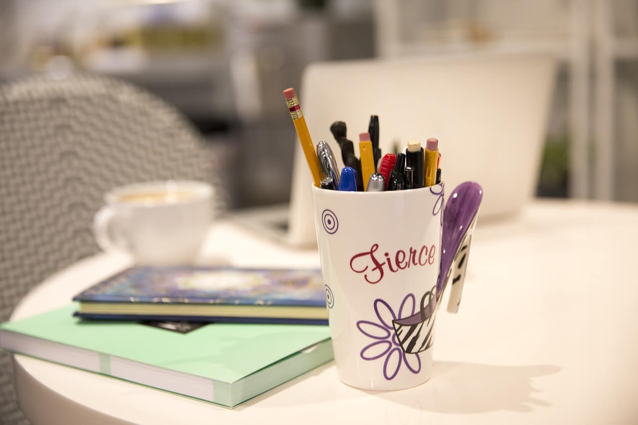 table coffee cup desk journal cafe 3089547