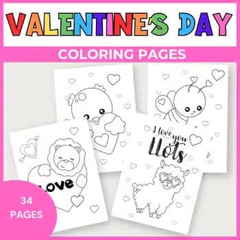 valentines day coloring pages