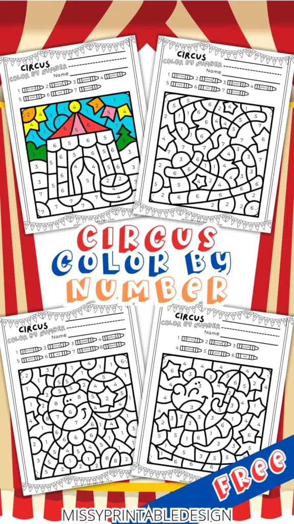 Circus Color by Number