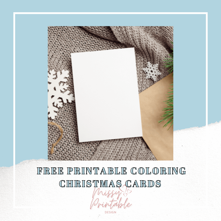 christmas cards to color