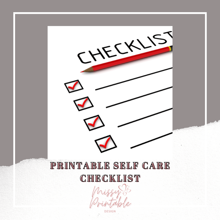 self-care checklist