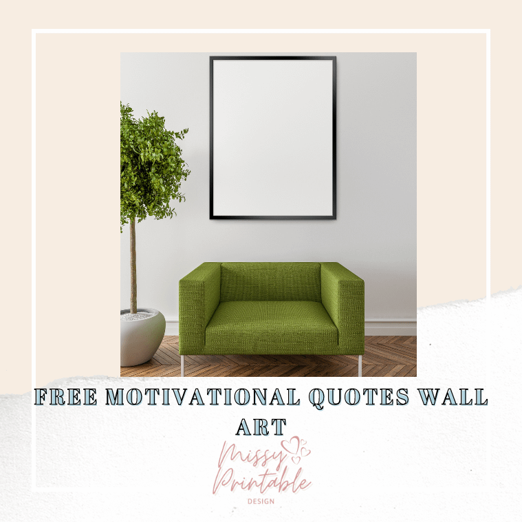 free motivational quotes wal art