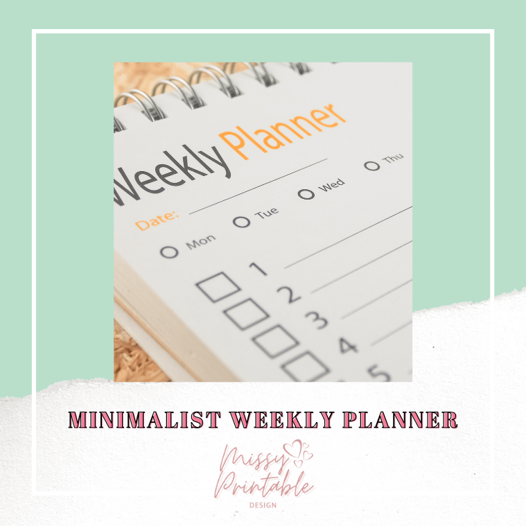 weekly planner printable