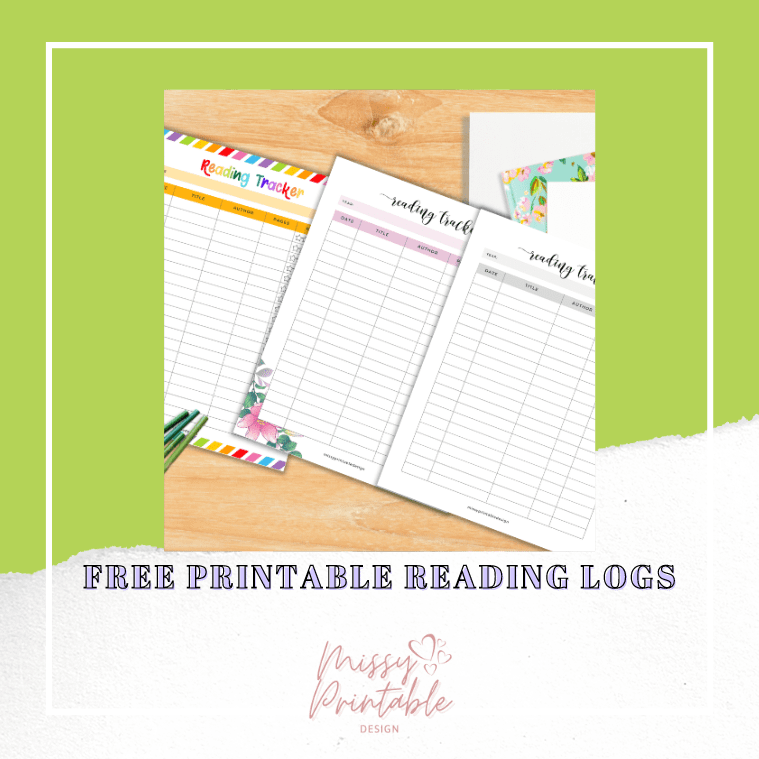 printable reading log