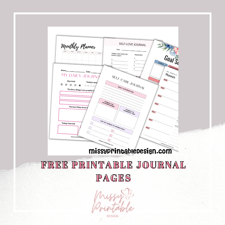 Free Printable Journal Pages