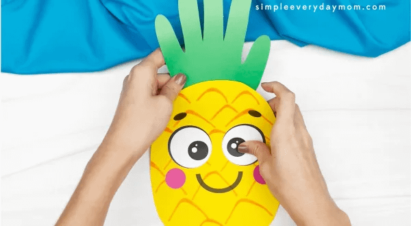 Hand Pineapple Craft by Simple Everyday Mom